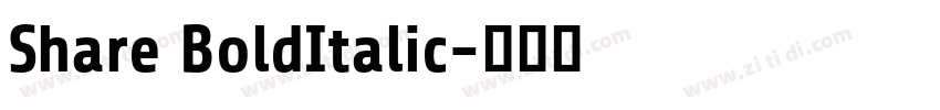 Share BoldItalic字体转换